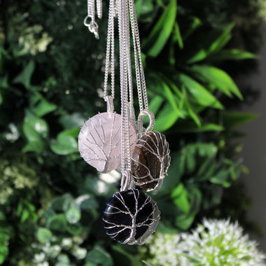 Tree of Life Necklaces with Black Onyx