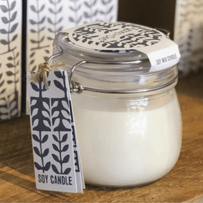 Agnes + Cat The Emporium Eco-Friendly Soy Wax Candle in Reusable Kilner Jar - Provence