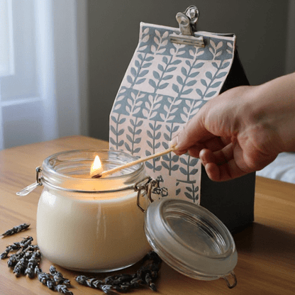 Agnes + Cat The Emporium Eco-Friendly Soy Wax Candle in Reusable Kilner Jar - Provence