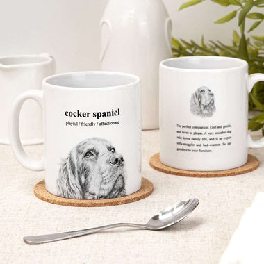 Hand-Illustrated Cocker Spaniel Mug