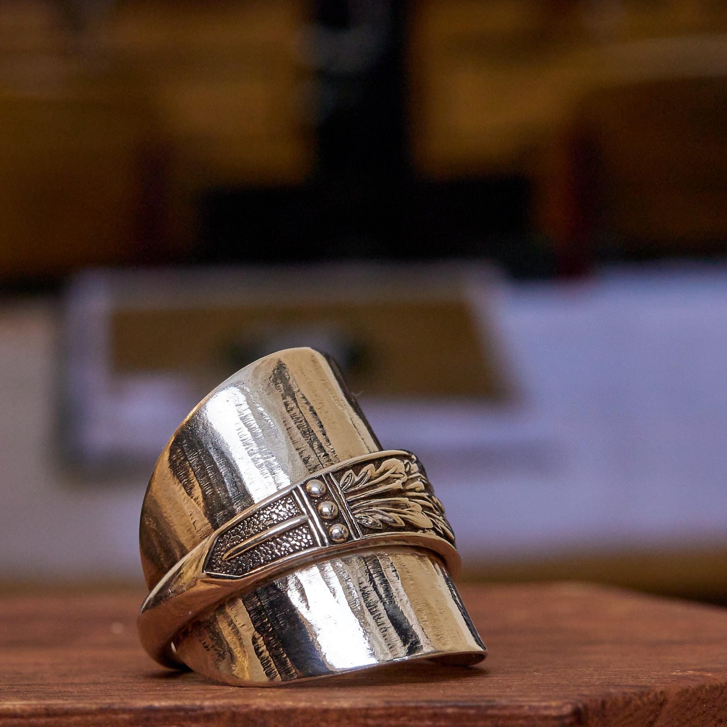 Boochi & Co Sterling Silver Spoon Ring - Handcrafted Vintage Style