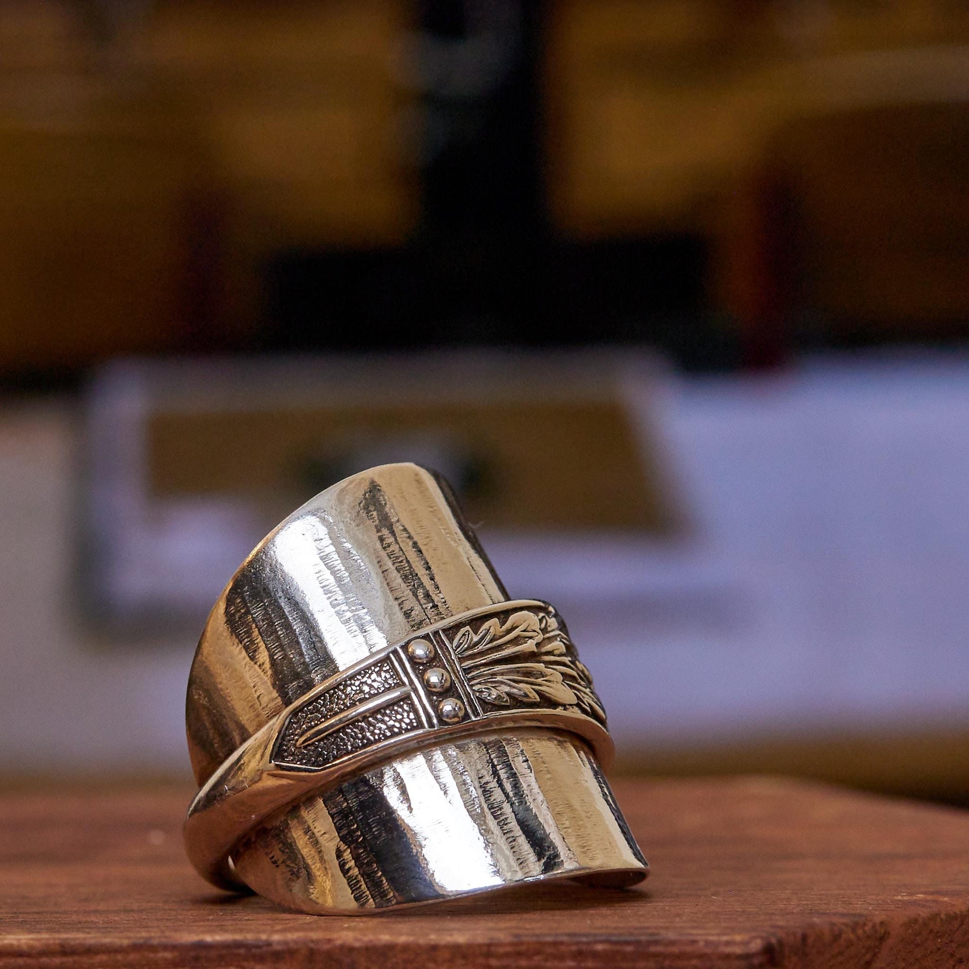 Boochi & Co Sterling Silver Spoon Ring - Handcrafted Vintage Style