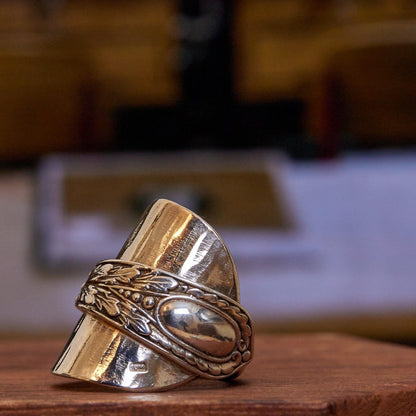 Boochi & Co Sterling Silver Spoon Ring - Handcrafted Vintage Style