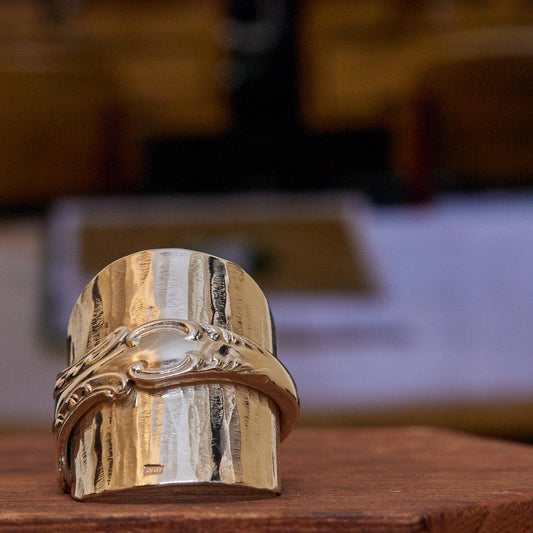 Boochi & Co Sterling Silver Spoon Ring - Handcrafted Vintage Style