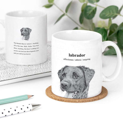 Coulson Macleod Black Labrador Mug - Hand Illustrated