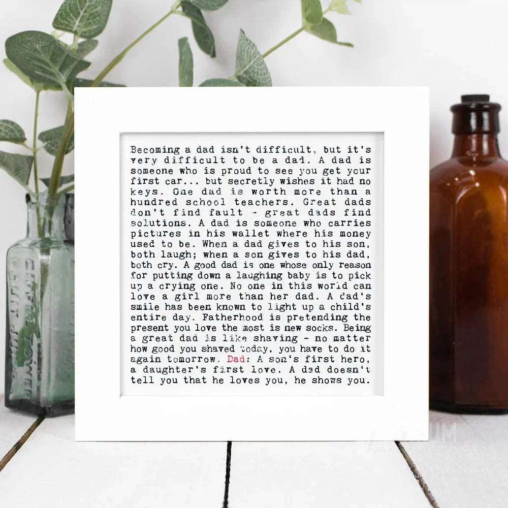 Coulson Macleod Framed Print Dad Quotes Framed Print