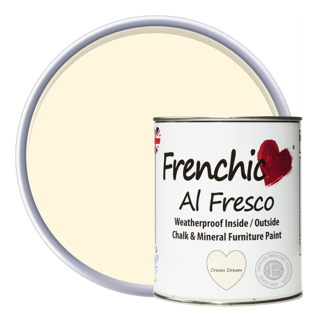 Frenchic Paint Al Fresco 750ml Frenchic Al Fresco Cream Dream Weatherproof Eco-Friendly Paint