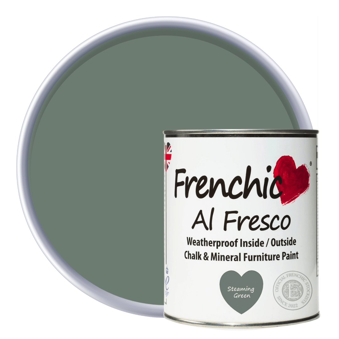 Frenchic Paint Al Fresco 750ml Frenchic Al Fresco Steaming Green Eco-Friendly Paint