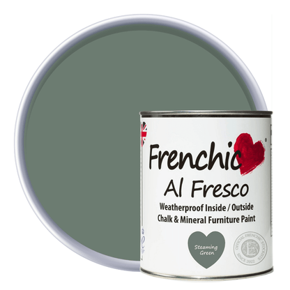 Frenchic Paint Al Fresco 750ml Frenchic Al Fresco Steaming Green Eco-Friendly Paint