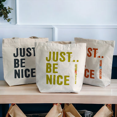 "Just Be Nice" Eco Cotton Bag