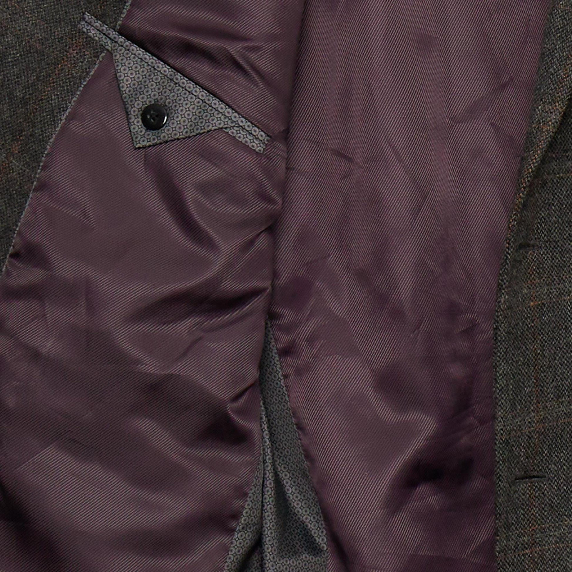 Mr Pip Rocha John Rocha 44" Men's 100% Worsted Wool Grey X Large Check Jacket