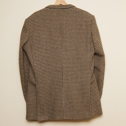 Mr Pip St Michael 44" Men's 100% Pure Wool Brown Houndstooth Jacket