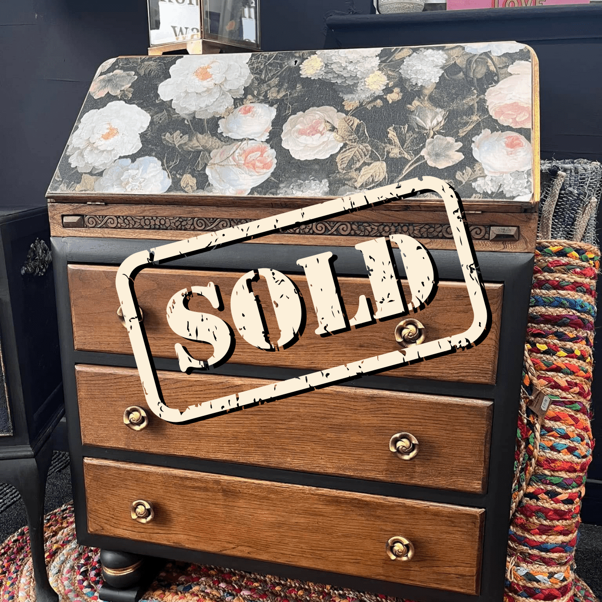 Revampt Revampt Upcycled 40's Writing Bureau