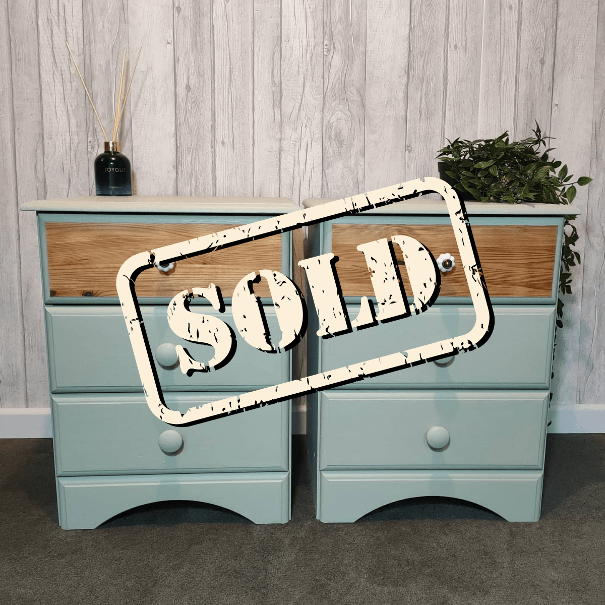 Revampt Revampt Upcycled Pair of Bedside Cabinets