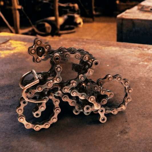 Shared Earth The Emporium Handcrafted Decorative Racing Bicycle Sculpture in Metal