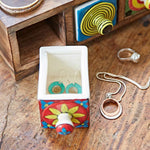 Decorative Jewellery Box - handpainted with 3 drawers
