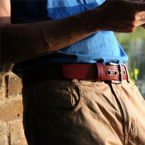 The Emporium Mens Belt Large (L) Fire Hose Belt - West End Belt
