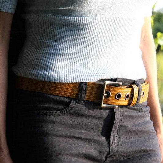The Emporium The Emporium Large (L) Fire Hose Belt - Big Yellow Belt
