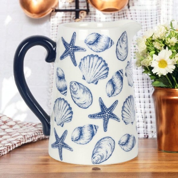 The Emporium The Emporium Seashell Ceramic Flower Jug