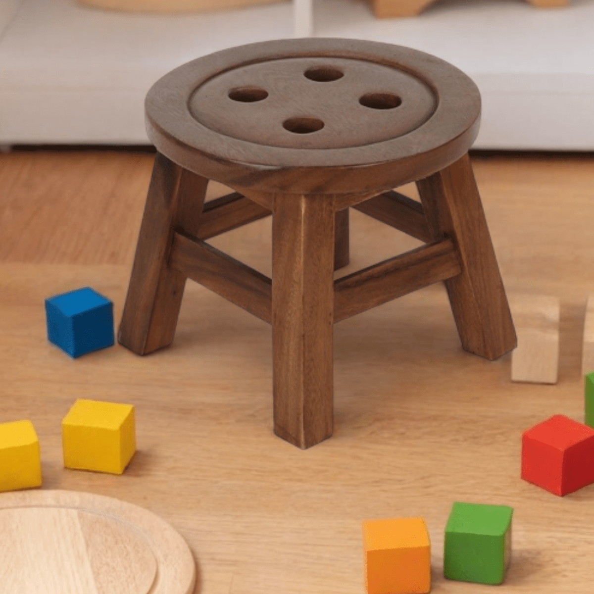 The Emporium Wooden Stool for a child